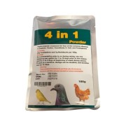 4 in 1 Powder - cage birds and pigeons - treatment