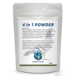4 in 1 POWDER 100g - Salmonella - Coccidiosis - Canker - E. Coli - by CuMed Pharma 4 in 1 POWDER 100g - Salmonella - Coccidiosis - Canker - E. Coli - by CuMed Pharma