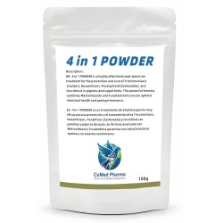 4 in 1 POWDER 100g - Salmonella - Coccidiosis - Canker - E. Coli - from CuMed Pharma