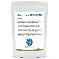 Doxycycline 20% POWDER 100g - Antibiotic - Respiratory Tract - by CuMed Pharma Doxycycline 20% POWDER 100g - Antibiotic - Respiratory Tract - by CuMed Pharma