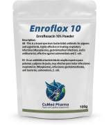 Enroflox 10 100gr - Enrofloxacina 10% - amplio espectro de CuMed Pharma Enroflox 10 100gr - Enrofloxacina 10% - amplio espectro de CuMed Pharma