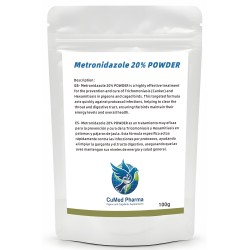 Metronidazole 20% POWDER 100g - Trichomoniasis - Hexamitiasis - CuMed Pharma