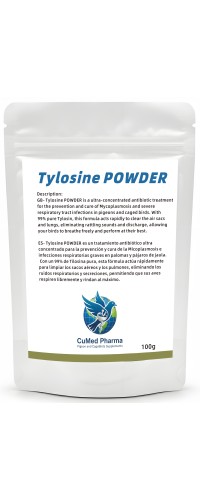 Tylosine POWDER 100g - Mycoplasmosis - Respiratory Tract - CuMed Pharma