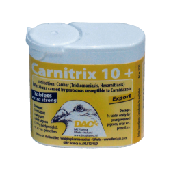 Carnitrix 10+ - 50 tablets - Hexamitiasis - Canker - by DAC