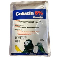 Colistin 5% Powder 100gr - E-coli, Salmonella Treatment
