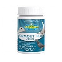 Pigeon Wormout Plus 100 Tablets - worms and coccidia - Vetafarm