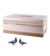 Plastic Folding Pigeon Cage, Portable Pet Bird Travel Cage Carrier Pigeon