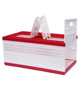 Racing Pigeon Carrier Box, 60 x 31 x 23 Cm Bird Training Basket Folding Pigeon Training