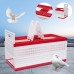 Racing Pigeon Carrier Box, 60 x 31 x 23 Cm Bird Training Basket Folding Pigeon Training