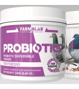 Probiotics Powder Pet for Pigeons, para Palomas, Quail, Doves, Columbidae Birds (240 gm) Farmalab