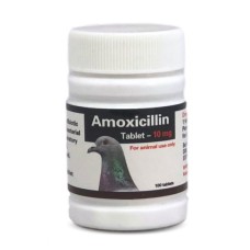 Amoxicillin 10mg - TABLETS - 4 in 1 - broad spectrum - Racing Pigeons