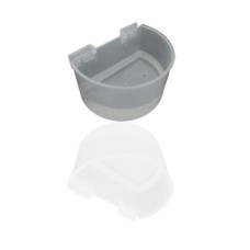 Drinker/Feeder for pigeons - Clear Plastic Oval Cup