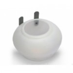 Drinker/Feeder for pigeons - White Plastic Round Cup