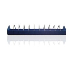 Feeder for pigeons - Blue Plastic Feeder with metal guard 24" Feeder for pigeons - Blue Plastic Feeder with metal guard 24"