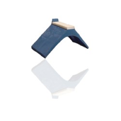 Perches - Blue Plastic Perch with wood 9.5"x4.75"x4.5" Perches - Blue Plastic Perch with wood 9.5"x4.75"x4.5"